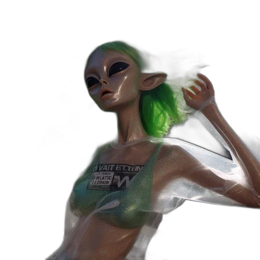 creature, mask, robot, staff transparent PNG cut-out