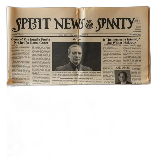 jacket, spirit, newspaper, icon transparent PNG cut-out