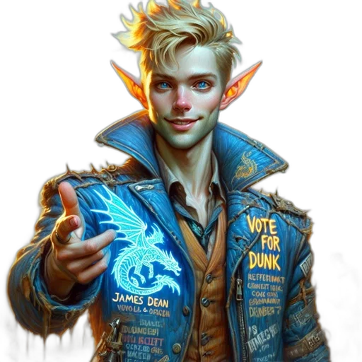 jacket, staff, weapon, dragon transparent PNG cut-out