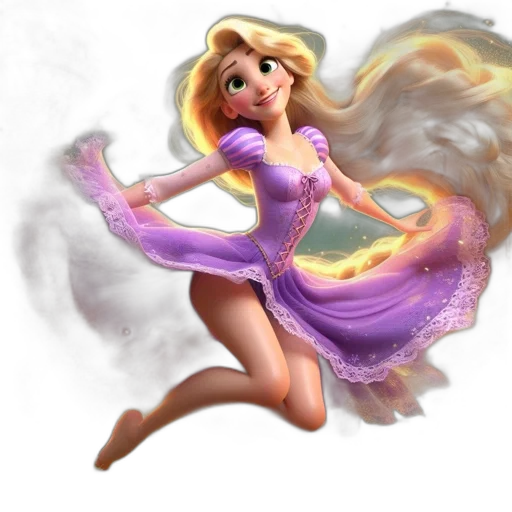 dress, fantasy art, concept art, 3d render transparent PNG cut-out