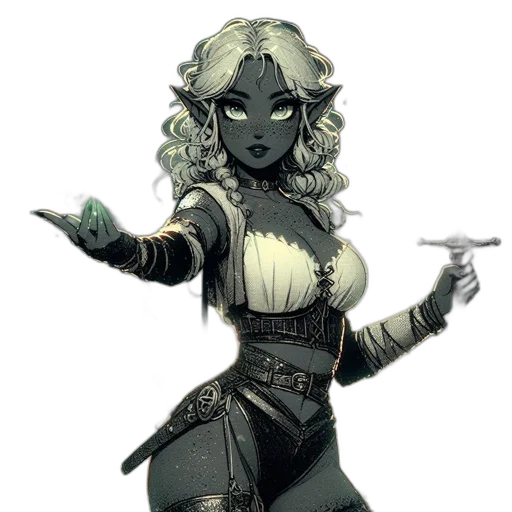 staff, fantasy art, concept art, comic book art transparent PNG cut-out