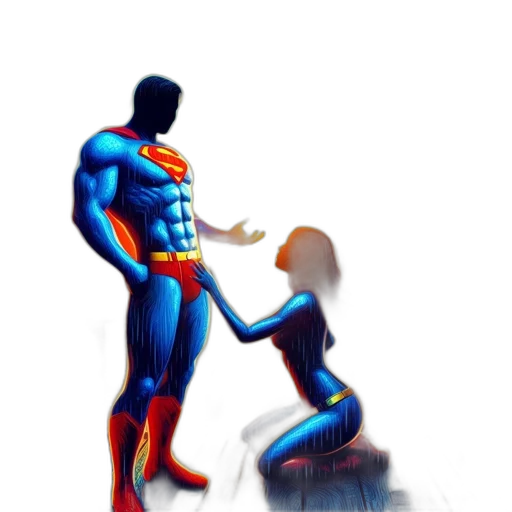 comic book art, concept art, pixel art, 3d render transparent PNG cut-out
