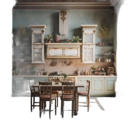 furniture, 3d render, concept art, photorealistic transparent PNG cut-out