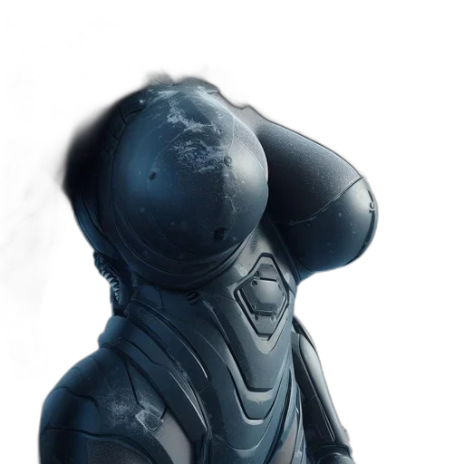 mask, robot, face, jacket transparent PNG cut-out