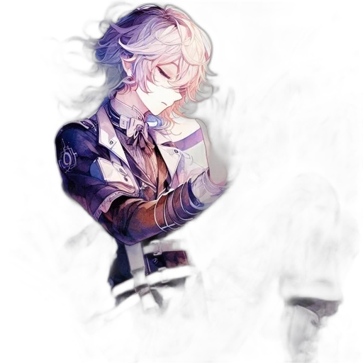 mask, jacket, weapon, staff transparent PNG cut-out
