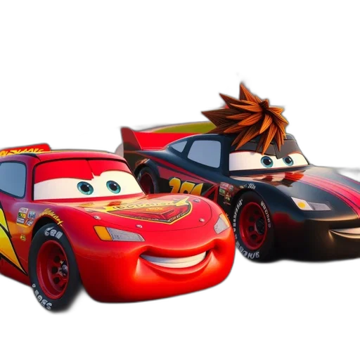car, 3d render, concept art, fire transparent PNG cut-out