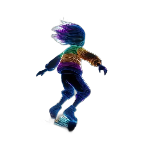 hair, creature, robot, shoes transparent PNG cut-out