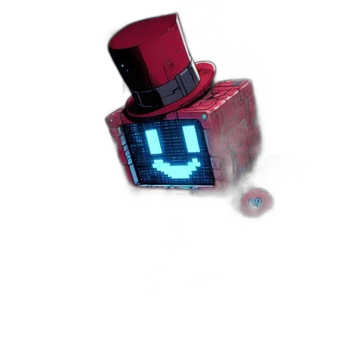 robot, hat, mask, bottle transparent PNG cut-out