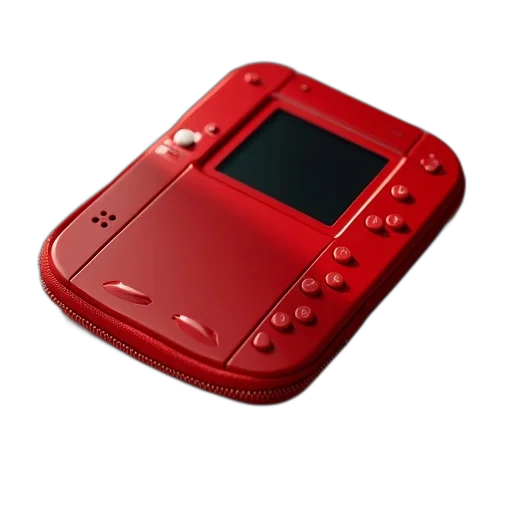 jewelry, 3d render, pixel art, red transparent PNG cut-out