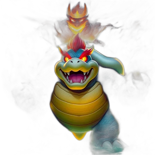 dragon, creature, staff, mask transparent PNG cut-out
