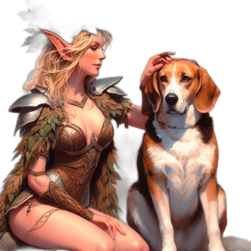animal, fantasy art, concept art, pixel art transparent PNG cut-out