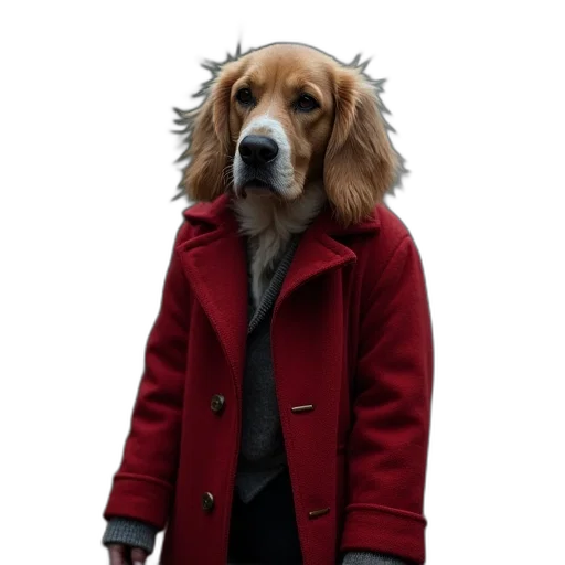 jacket, animal, hat, creature transparent PNG cut-out