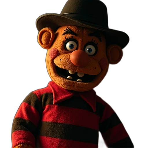 hat, staff, face, creature transparent PNG cut-out