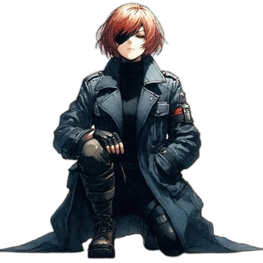 jacket, weapon, staff, concept art transparent PNG cut-out