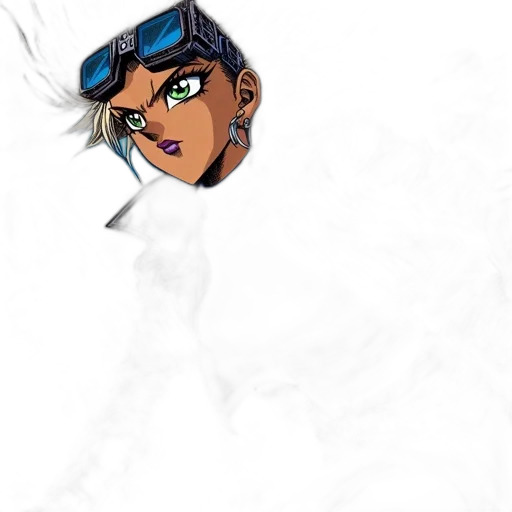 face, jacket, mask, staff transparent PNG cut-out