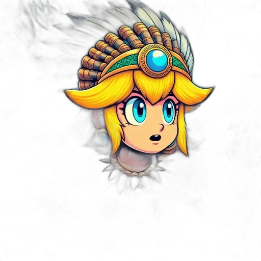 crown, mask, staff, face transparent PNG cut-out
