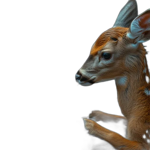 animal, creature, 3d render, photorealistic transparent PNG cut-out