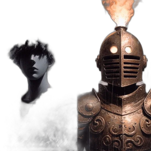 robot, mask, sword, face transparent PNG cut-out