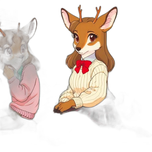 animal, concept art, anime, watercolor transparent PNG cut-out