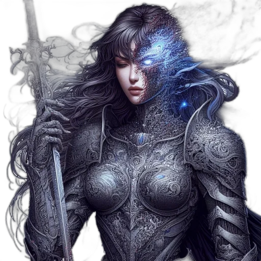 sword, staff, dragon, fantasy art transparent PNG cut-out