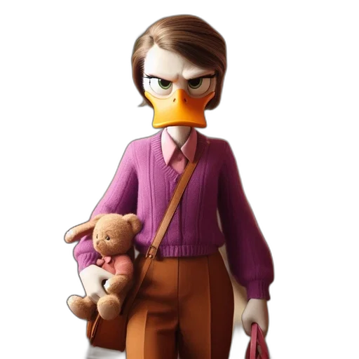 staff, animal, concept art, 3d render transparent PNG cut-out
