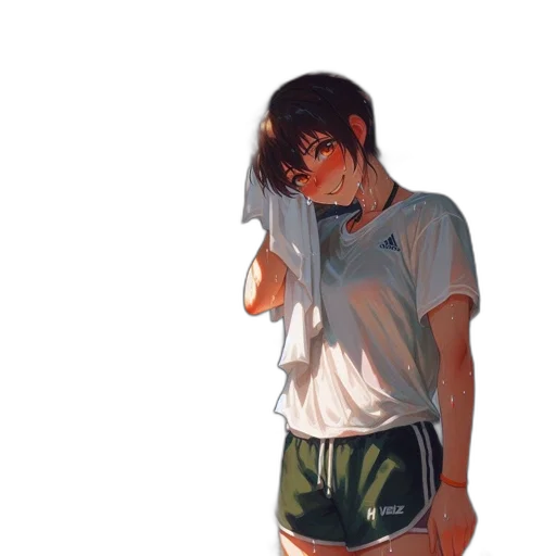 jacket, dress, umbrella, face transparent PNG cut-out