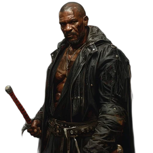 jacket, staff, weapon, sword transparent PNG cut-out