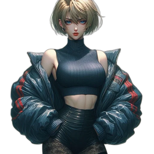 jacket, robot, dress, weapon transparent PNG cut-out