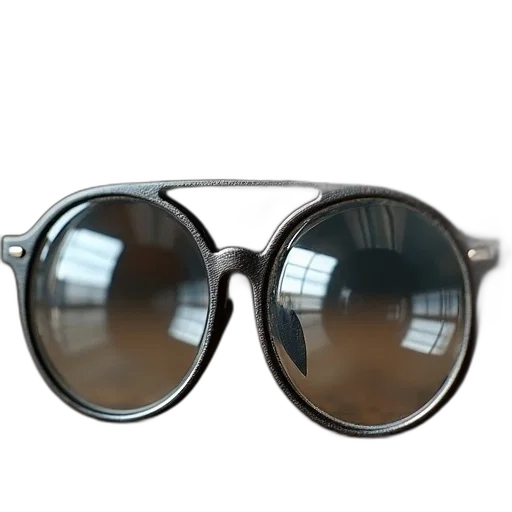 3d render, magnification, glasses transparent PNG cut-out