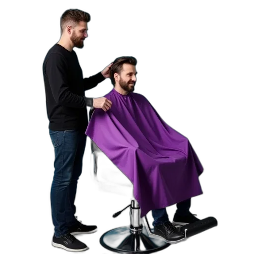 hair, staff, face, crown transparent PNG cut-out