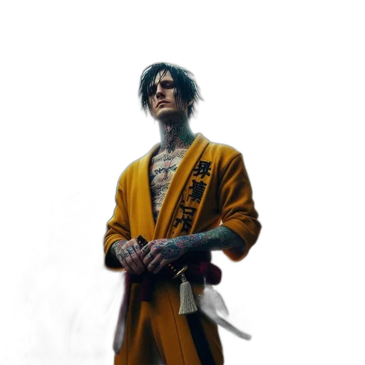 sword, staff, weapon, jacket transparent PNG cut-out