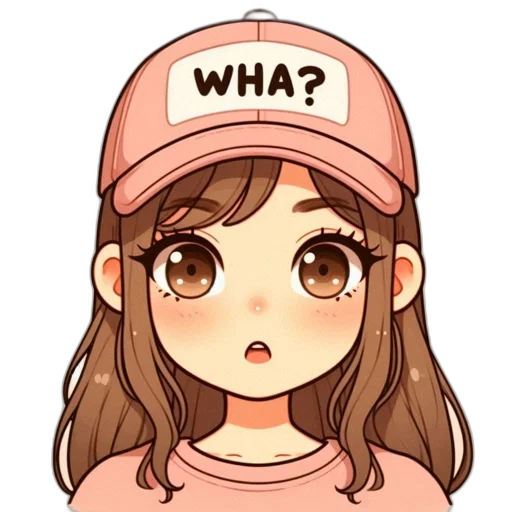 hat, face, hair, pixel art transparent PNG cut-out
