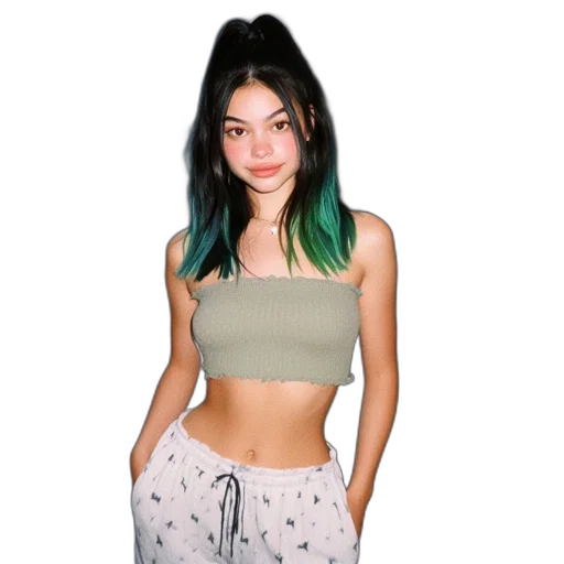 dress, jacket, hair, creature transparent PNG cut-out