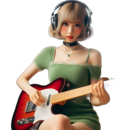 dress, robot, weapon, face transparent PNG cut-out