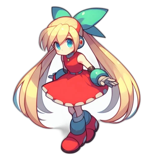 dress, staff, robot, weapon transparent PNG cut-out