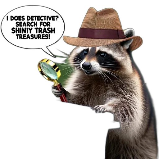 hat, animal, creature, staff transparent PNG cut-out