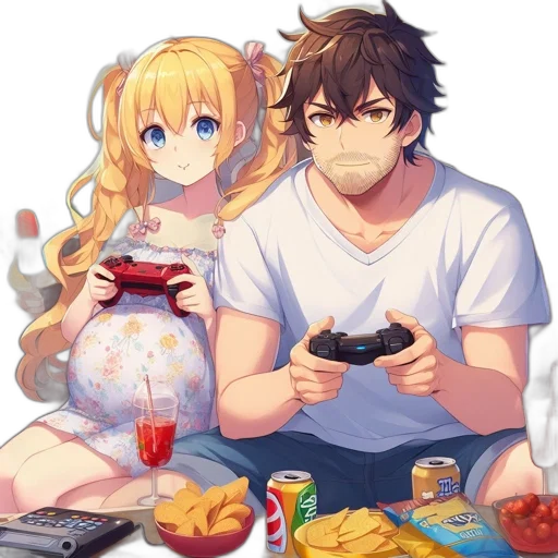 food, anime, pixel art, cartoon transparent PNG cut-out