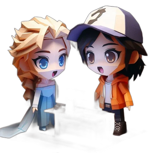 anime, 3d render, concept art, cartoon transparent PNG cut-out