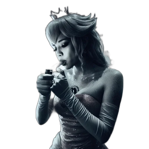 crown, jewelry, dress, fantasy art transparent PNG cut-out