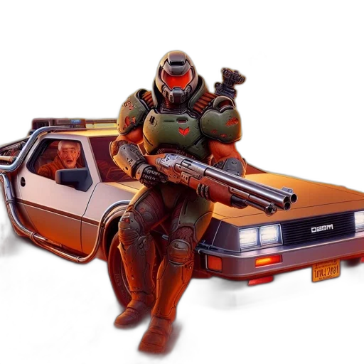 car, weapon, robot, concept art transparent PNG cut-out