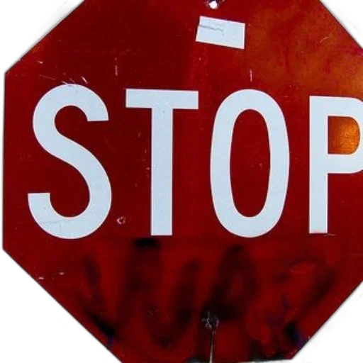 red, stop, sign, graffiti transparent PNG cut-out