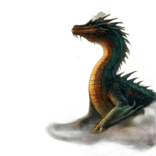 dragon, creature, animal, concept art transparent PNG cut-out