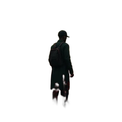 jacket, hat, umbrella, creature transparent PNG cut-out