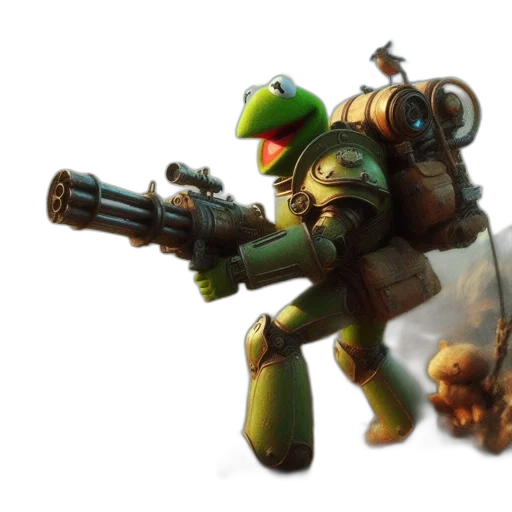 weapon, robot, concept art, 3d render transparent PNG cut-out