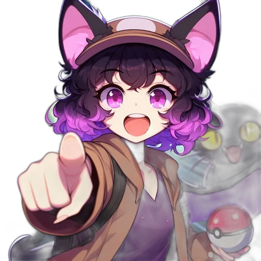 staff, hat, weapon, creature transparent PNG cut-out