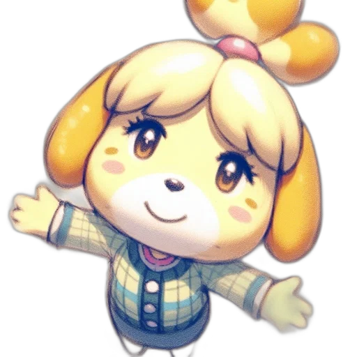 staff, animal, creature, pixel art transparent PNG cut-out