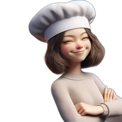 staff, food, hat, robot transparent PNG cut-out
