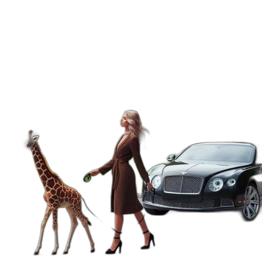 car, animal, creature, dress transparent PNG cut-out
