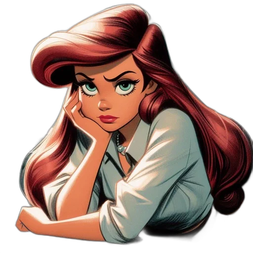staff, hair, face, jewelry transparent PNG cut-out
