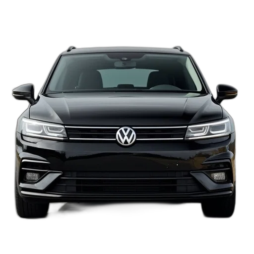 car, front, black, volkswagen transparent PNG cut-out